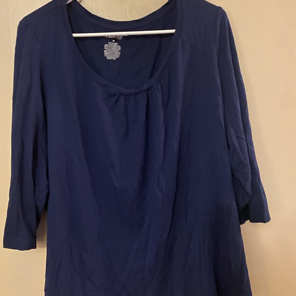 St.Johns Bay 3/4 Sleeve top 3X